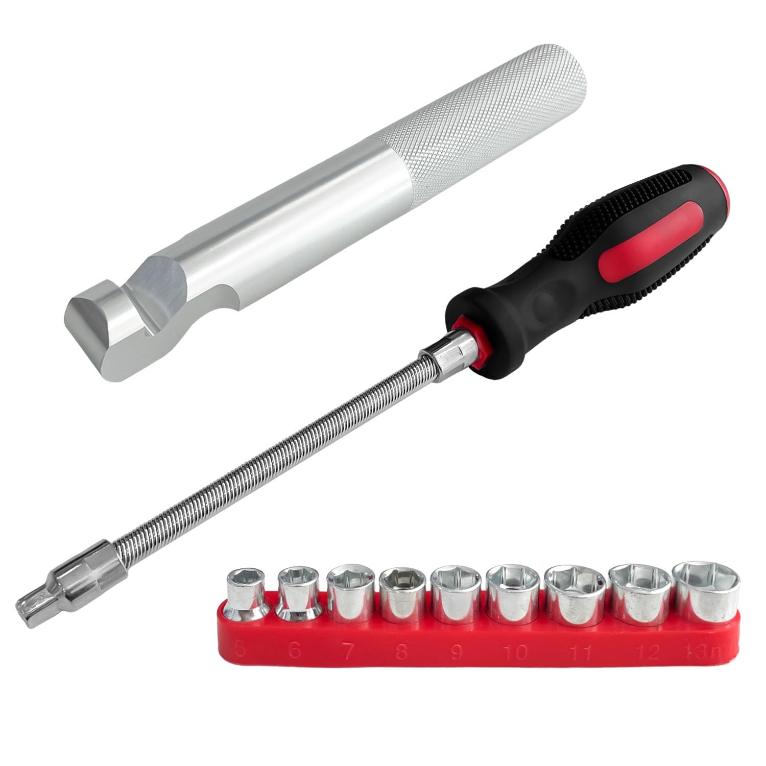 Sutekus Belt Changing Tool and Clutch Cover Removal Tool with Socket Kit Compatible with Polaris RZR 900 S 1000 XP