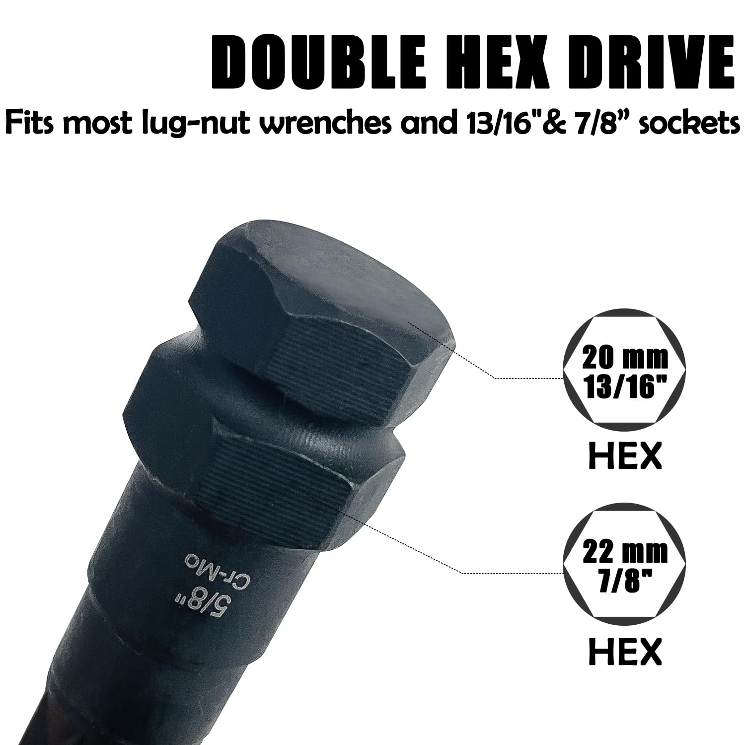 Sutekus 16PCS Lug-Nut Key Set Locking Lug Nut Master Key Set SAE & Metric Wheel-Lock Removal Tool Kit for Removing Locking Lug Nuts Mechanic Tools