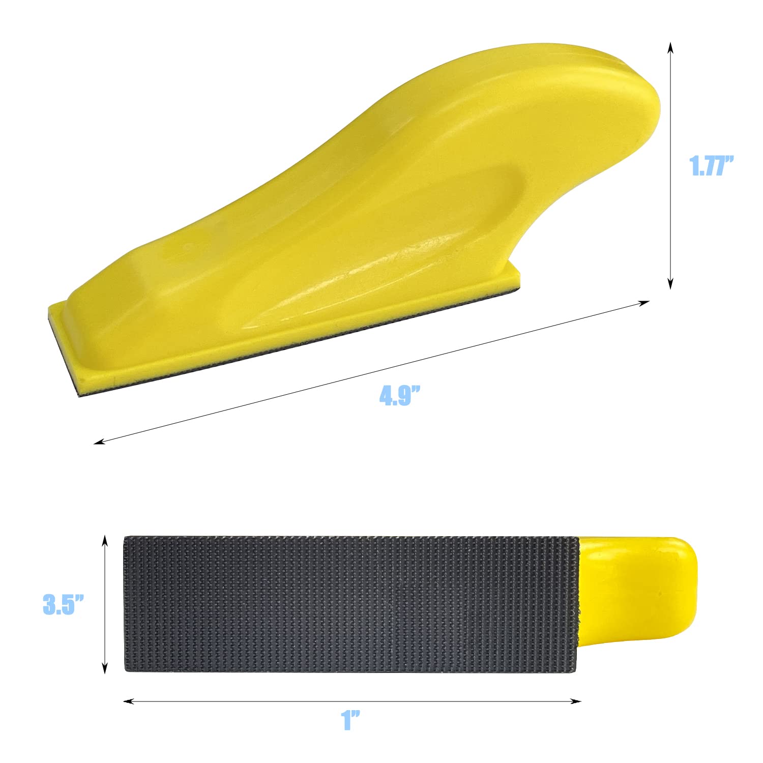 Sutekus Micro Hand Detail Sander Kit 2pcs Mini Detail Sander Blocks with 40 Sheets Hook and Loop Sandpaper-Assorted Grit of 60 80 120 180 220 320 400 600 for Crafts Wood Metal Polishing