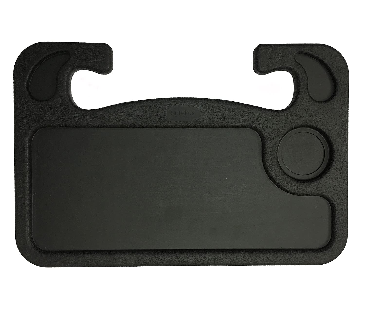Sutekus Car Steering Wheel Desk Portable Double Sided Car Tray for Laptop Dining Food Drink Work Writing