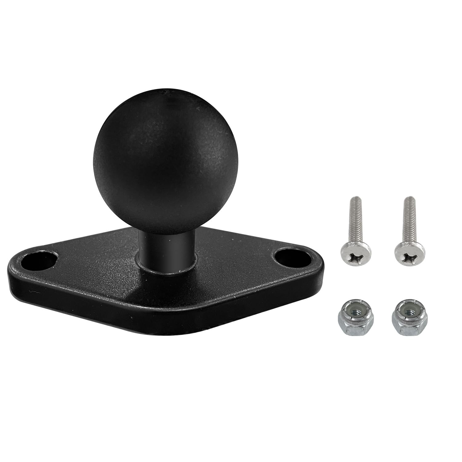 Sutekus 1" Ball Adapter with Diamond Mount Base Universal Mount Motorcycle Mount GPS Ball System Mount