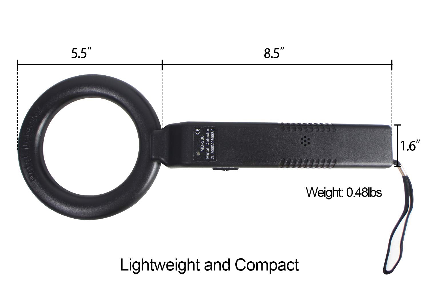 Sutekus Portable High Sensitivity Scan Hand Held Metal Detector for Security Inspection