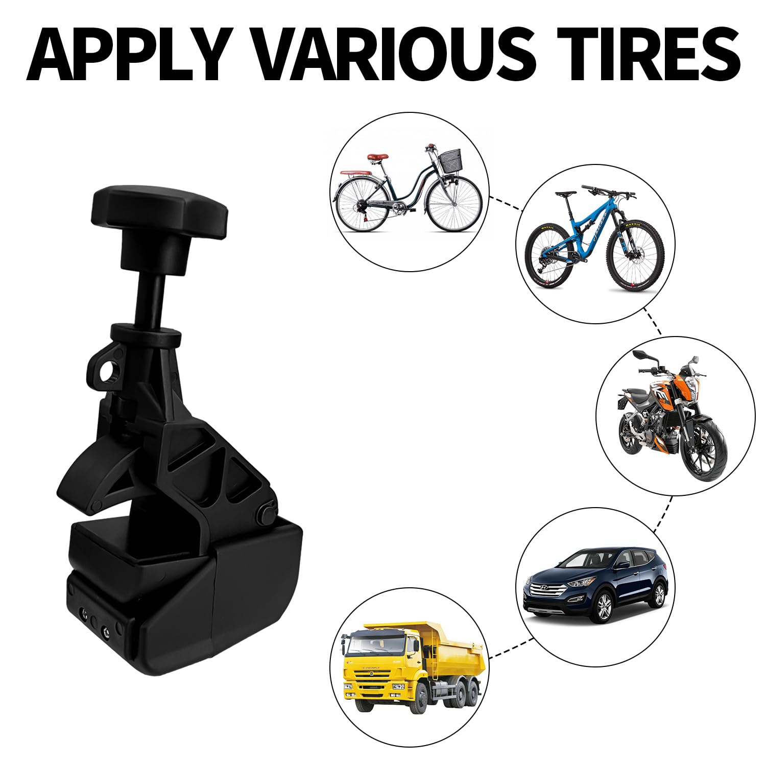 Sutekus Tire Changer Bead Clamp Tool Auto Tire Changing Helper Drop Center Tool Rim Bead Clamp, 2Pack