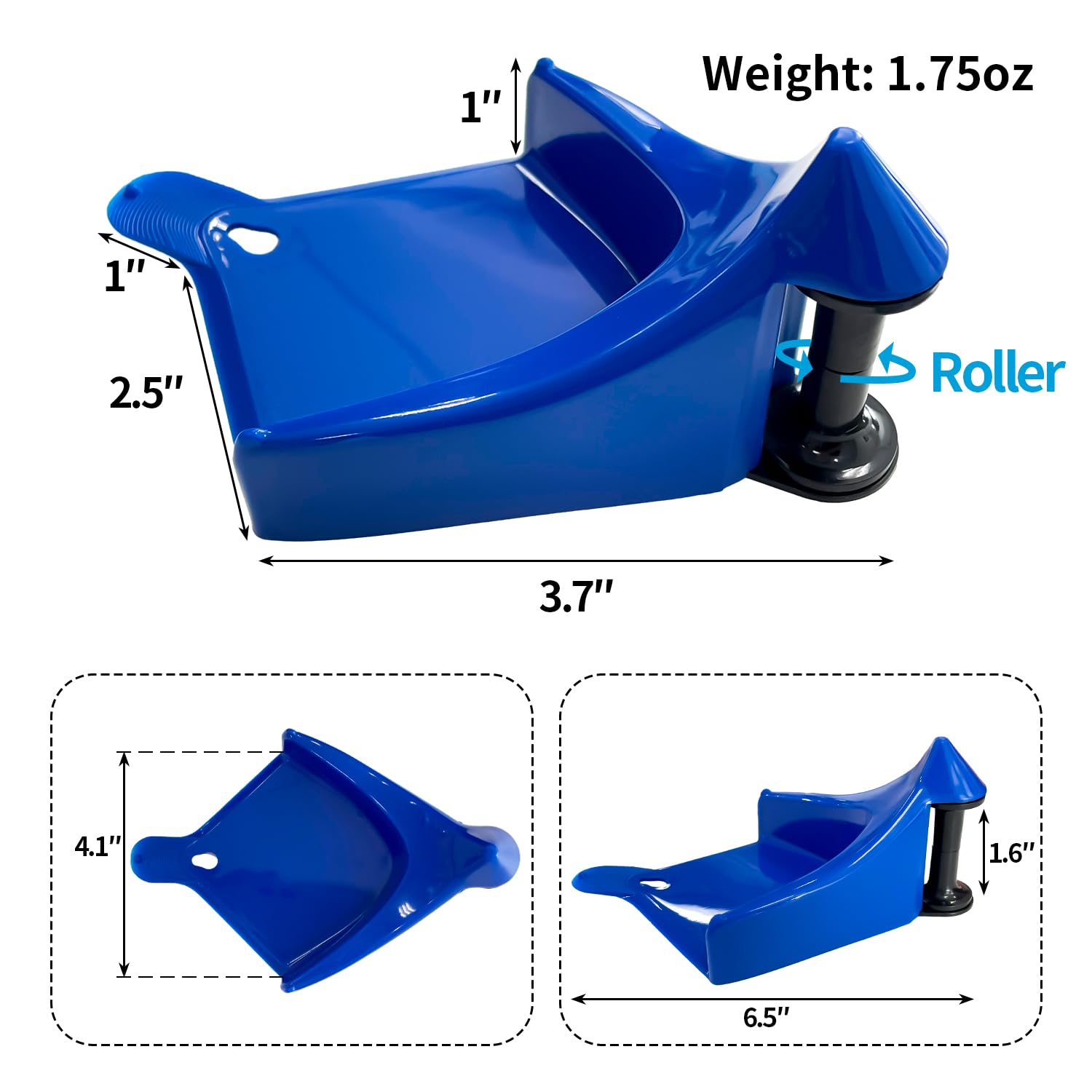 Sutekus 6Pack Car Hose Guides Hose Wire Cable Guide Tire Hose Roller Car Washing Tool Prevents Washer Hose Stuck Under The Tires, Blue