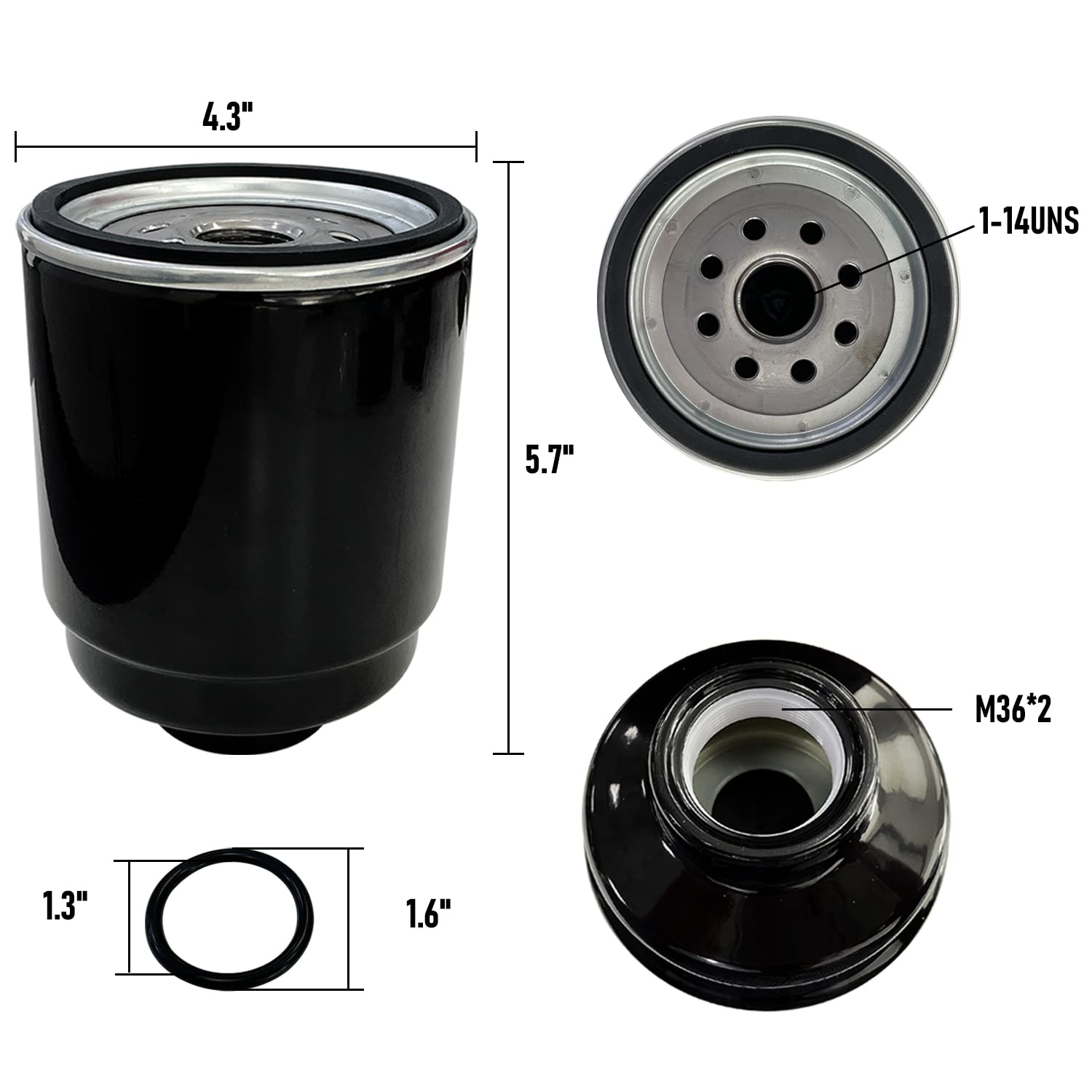 Sutekus Fuel Water Separator Filter Replacement for Dodge Ram 6.7 Diesel Engines # 68197867AA