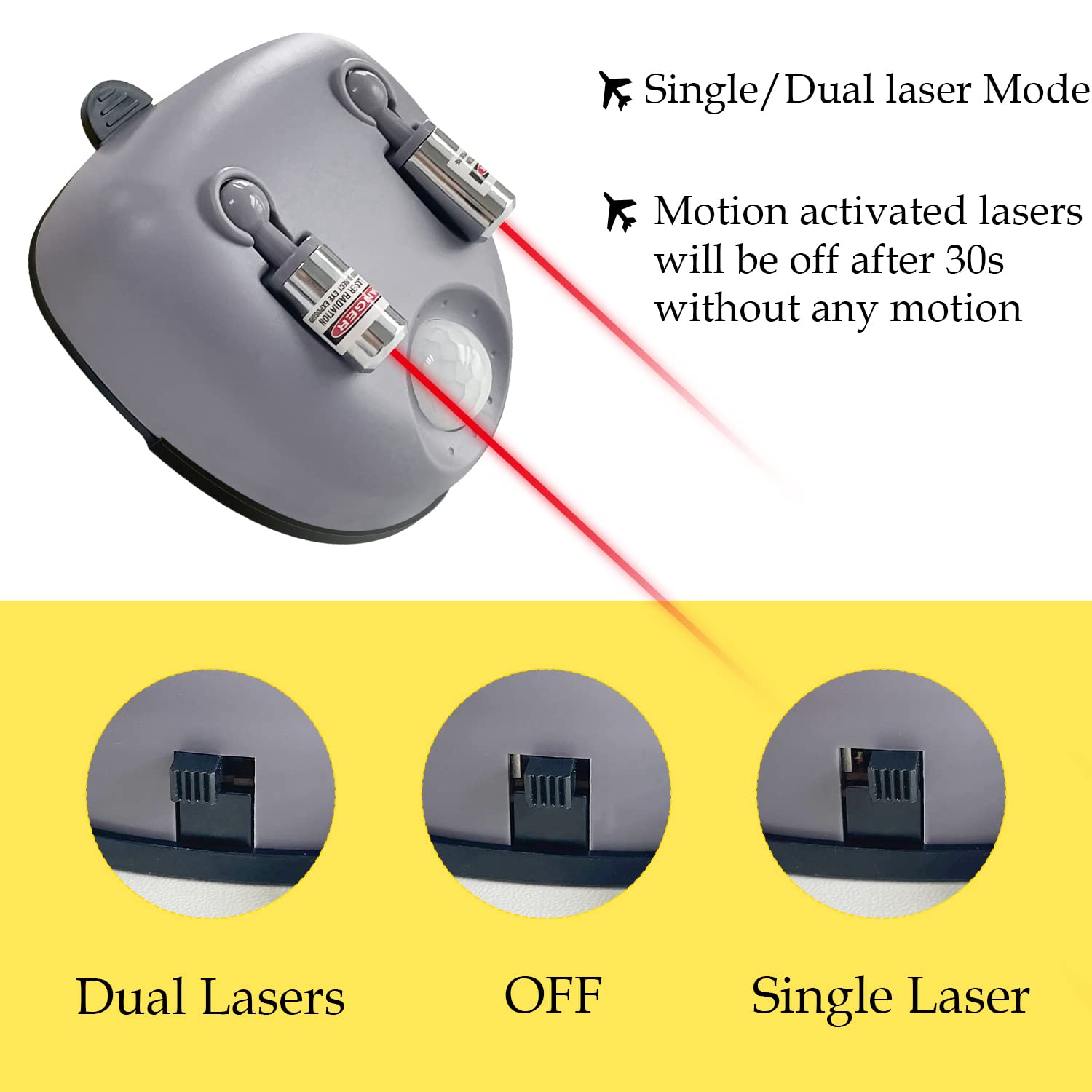 Sutekus Dual Laser Parking Assistant Garage Parking Aid Adjustable Garage Park Guide Sensor with AC Adapter