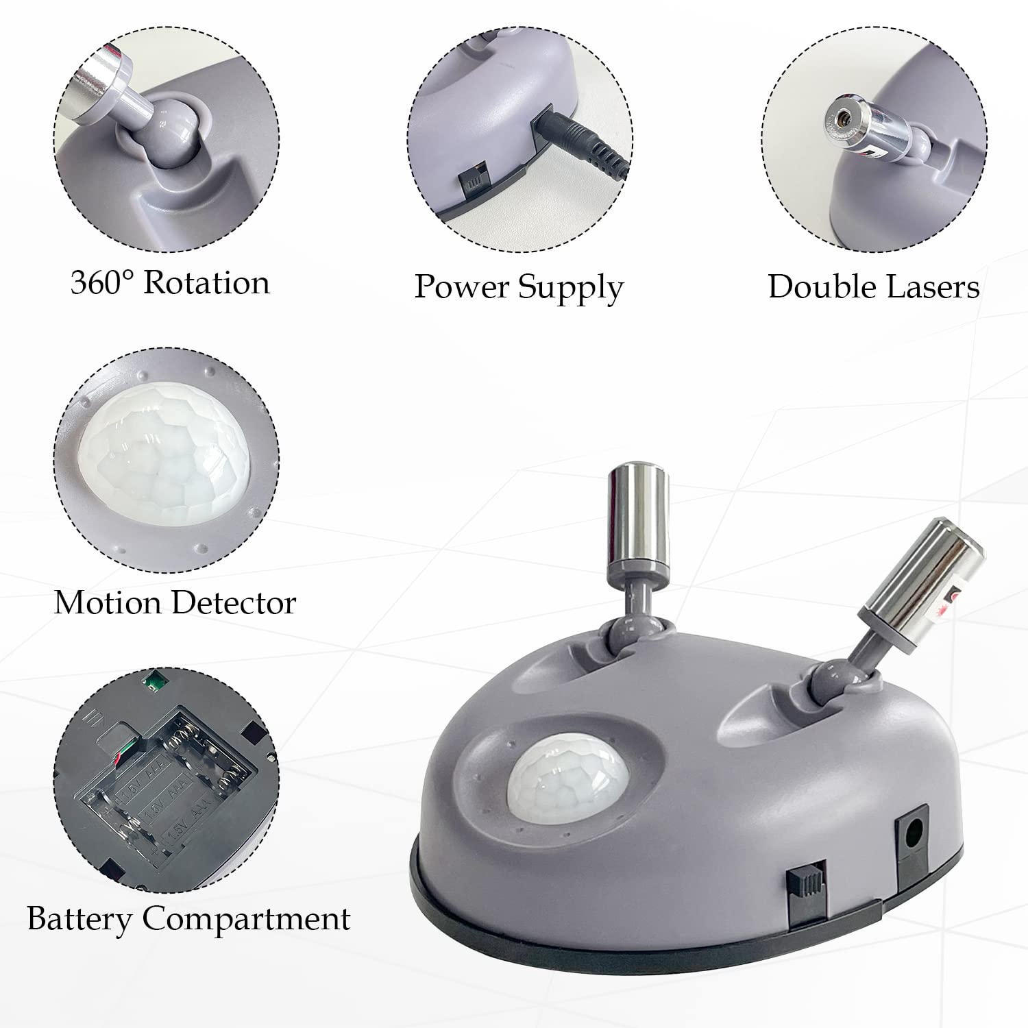 Sutekus Dual Laser Parking Assistant Garage Parking Aid Adjustable Garage Park Guide Sensor with AC Adapter