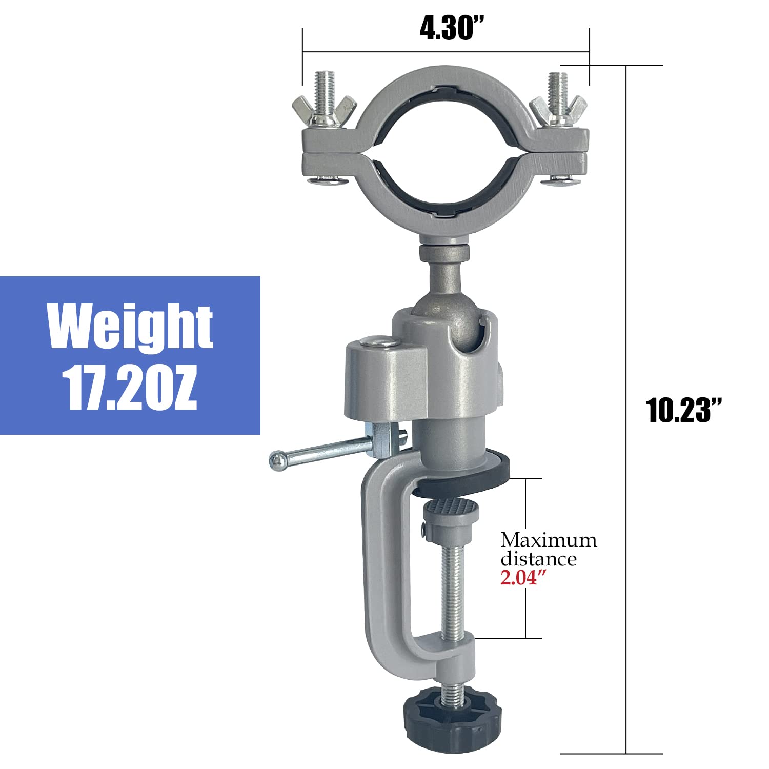 Sutekus Bench Clamp Vise 360 Degree Electric Drill Stand Holder Universal Grinder Holder For DIY Work Jewelry Making