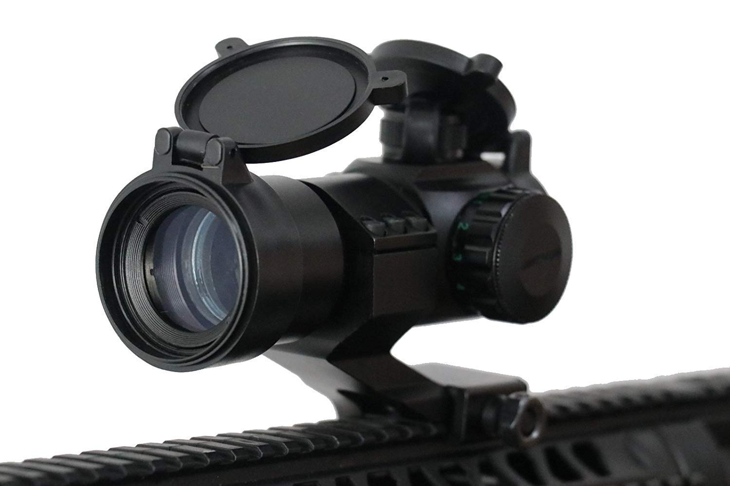 Sutekus HD-M3 Red Green Dot Sight Tactical Reflex Scope with Cantilever Mount
