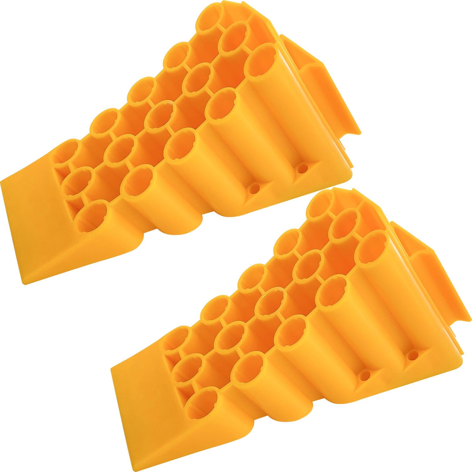 Sutekus Wheel Chocks Tire Chocks with Non Slip Grips and Built-in Handle Keeping Your RV Trailer Camper Truck in Place, Pack of 2