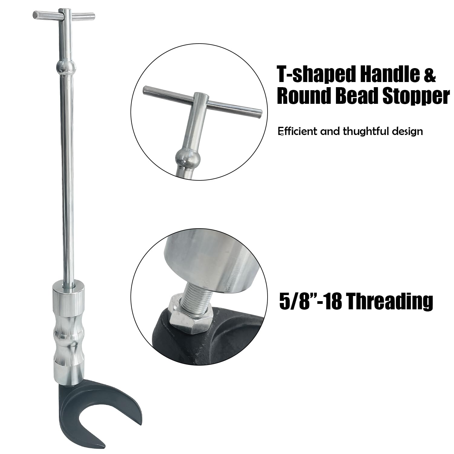 Sutekus Inner CV Axle Puller Tool Set with 5/8"-18 Slide Hammer & Adapter Front Wheel Drive Axle Pulley Attachment with 63mm 48mm CV Joint Fork Adapter