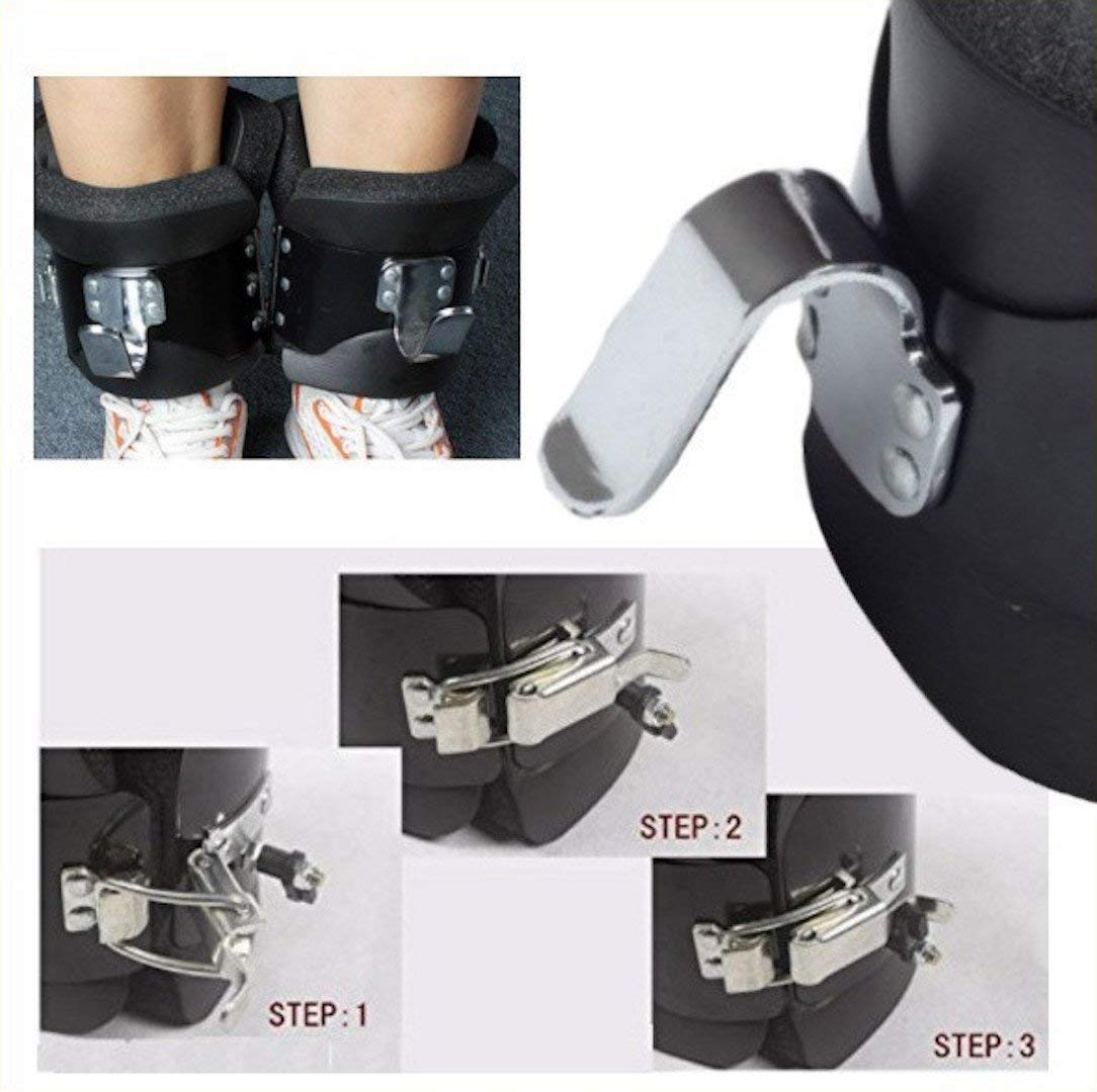 Sutekus Anti Gravity Inversion Boots - For Ab Crunch, Abdominal Sit Up, Hooks Bar Therapy, Core Gym Fitness Exerciser