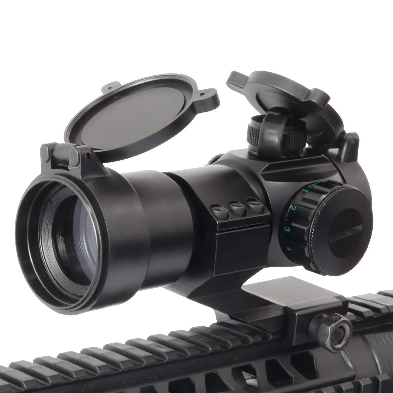 Sutekus HD-M3 Red Green Dot Sight Tactical Reflex Scope with Cantilever Mount
