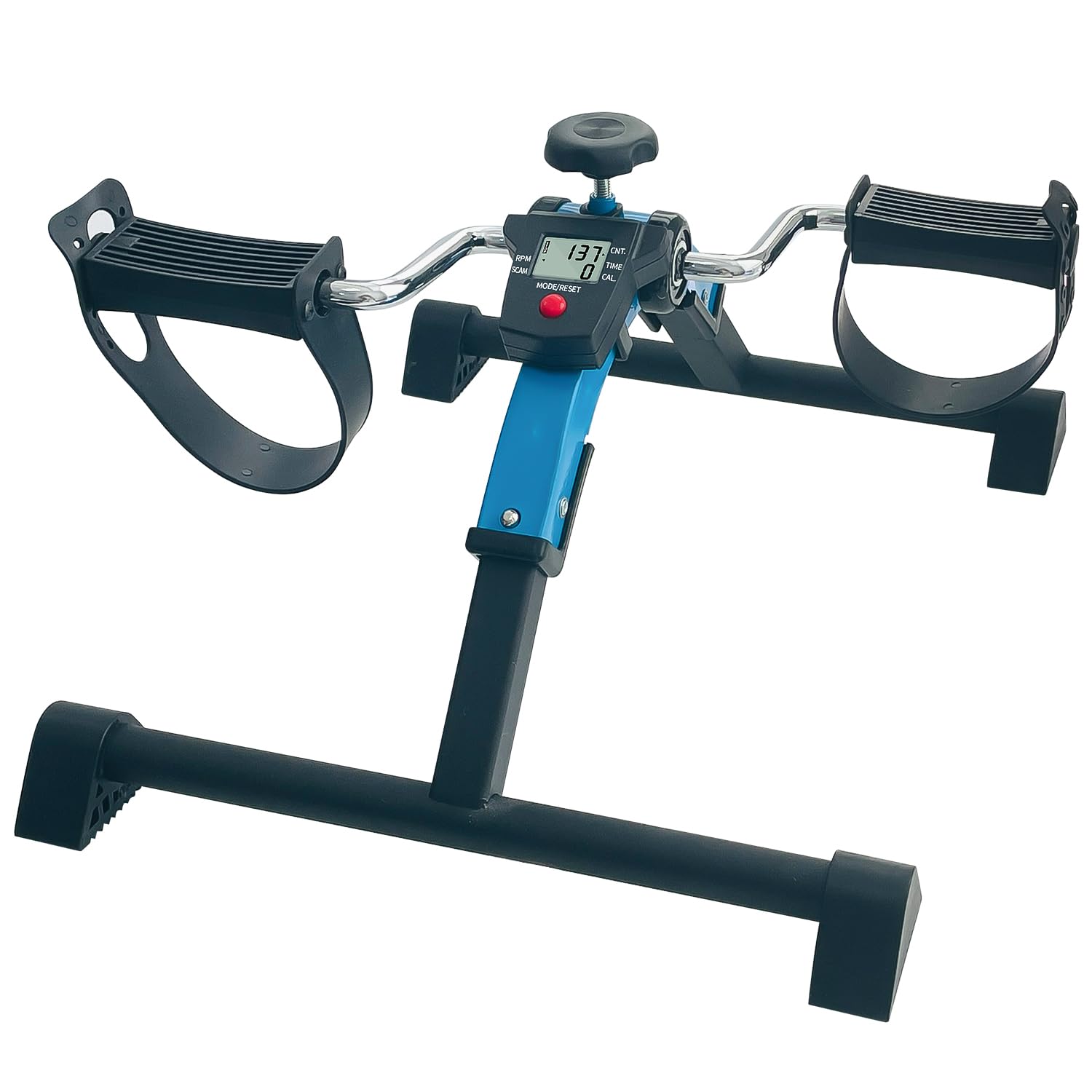 Sutekus Folding Pedal Exerciser Under Desk Bike Pedal Exerciser with Electronic Display Foot Hand Cycle Portable Peddler Machine Arm Leg Exerciser While Sitting