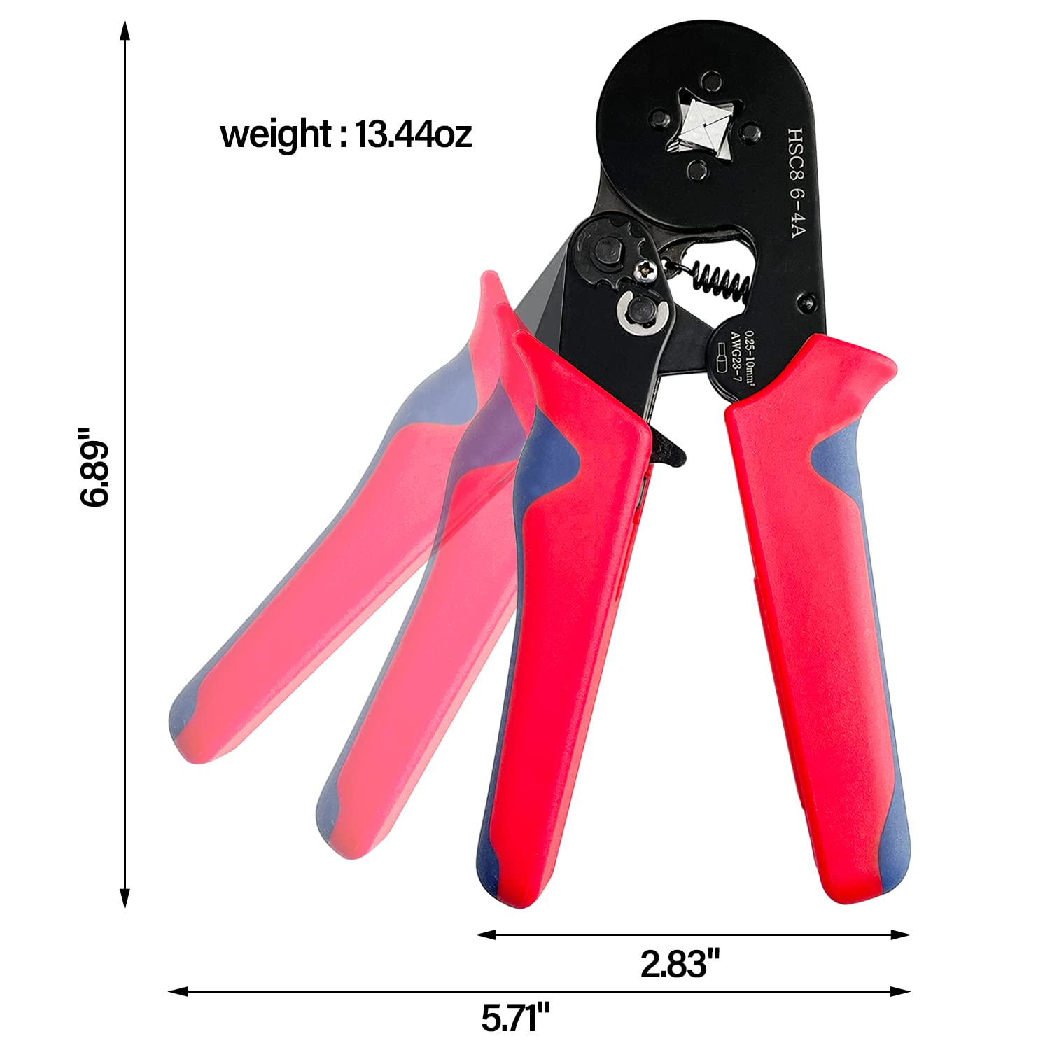 Sutekus Ferrule Crimping Tool Kit with 1200PCS Ferrules Insulated Wire Terminals AWG23-7 Self-adjustable Ratchet Wire Crimper Plier Kit