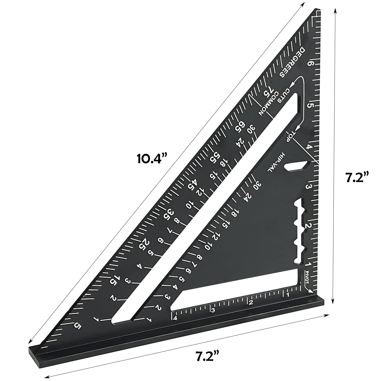Sutekus Rafter Square and Combination Square Tool Set - 7" Carpenter Square 12" Woodworking Framing Square Combo with Stainless Steel Ruler Angle Ruler