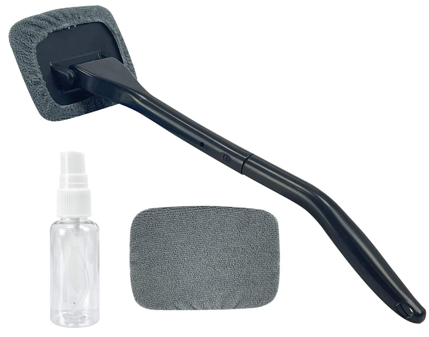 Sutekus Windshield Cleaning Tool Interior Window Cleaning Wand with Detachable Handle Auto Inside Glass Wiper