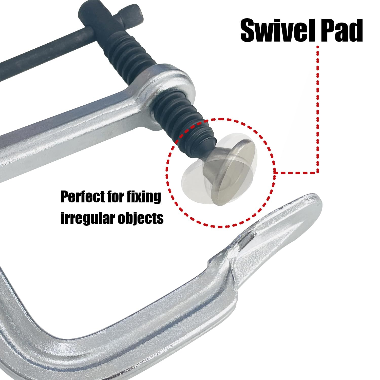 Sutekus Bar Clamps F Clamps 12 Inches Welding Clamps Forged Steel Bar Clamps for Woodworking, Metalworking and Welding, 2 Pack