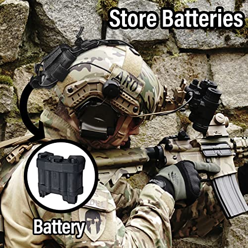 Sutekus Helmet Battery Pouch Tactical Counterweight Pouch Balancing Weight Bag with Hook&Loop for Airsoft Hunting Outdoor Sports