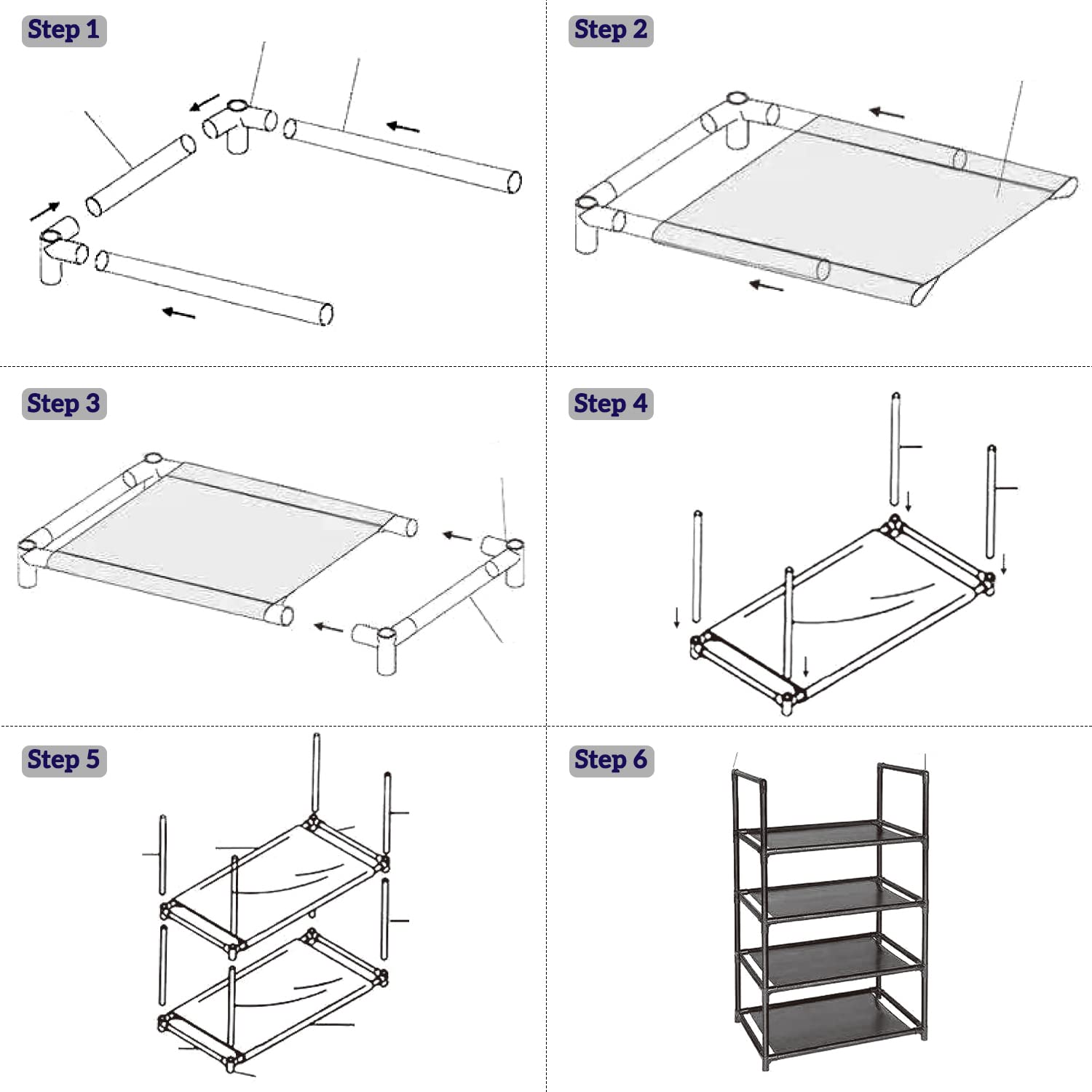 Sutekus 4 Tier Shoe Rack Small Shoe Shelf Storage Organizer 6-8 Pairs Narrow Shoe Shelf for Entryway Small Spaces