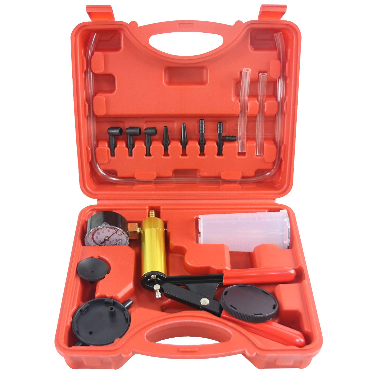 Sutekus Brake Bleeding Kit Hand Held Vacuum Pump Tester Set for Automotive & Food Canning