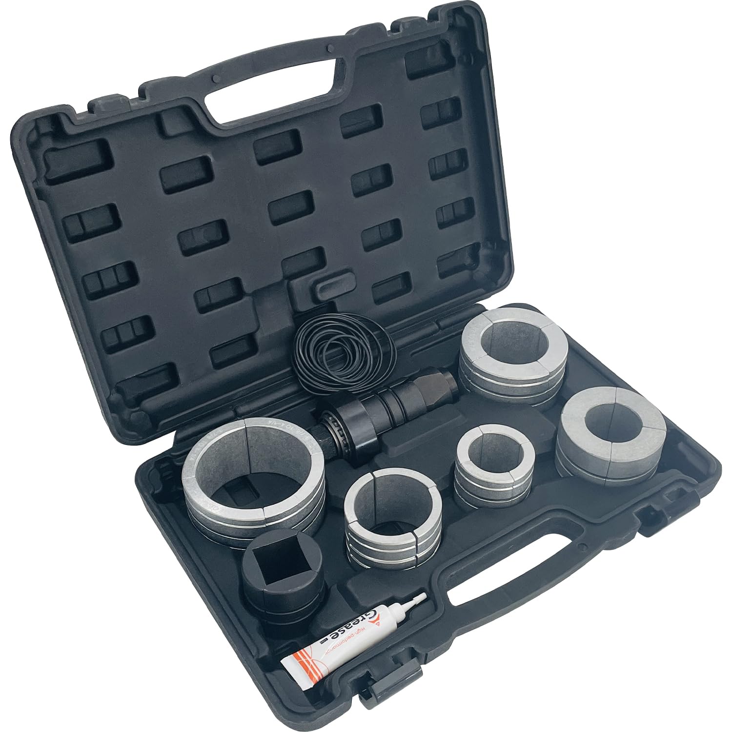 Sutekus Exhaust Pipe Expander Tool Kit 1-5/8" to 4-1/4" Exhaust Pipe Stretcher Kit Muffler Pipe Spreader Tool Set, 7Pcs