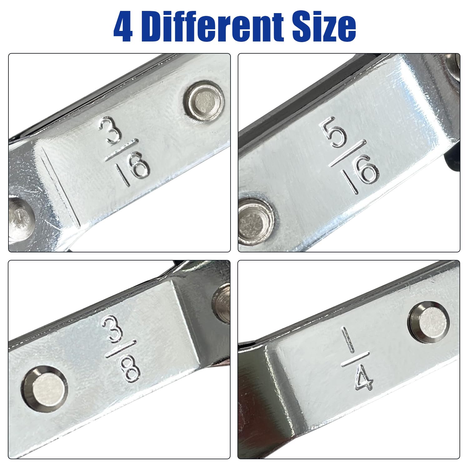 Sutekus Hvac Service Wrench Set 3/16” 3/8” 5/16'' 1/4'' Air Conditioner Valve Ratchet Wrenches Reversible Ratcheting Wrench Set for Refrigeration and Equipment Repair