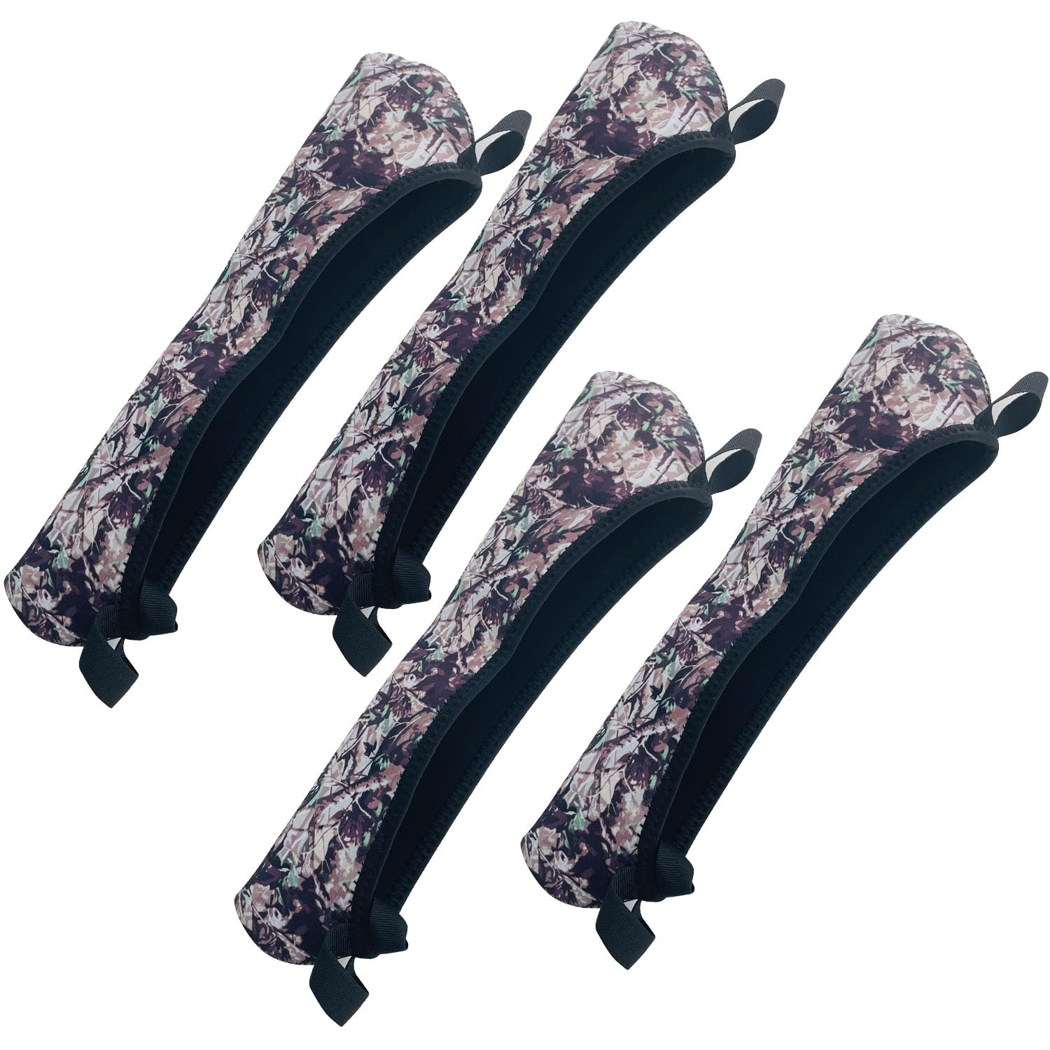 Sutekus Scope Covers Neoprene Optics Lens Cover 12" Waterproof Protective Bag for Outdoor Hunting Scope Accessories, 4-Pack Leaf