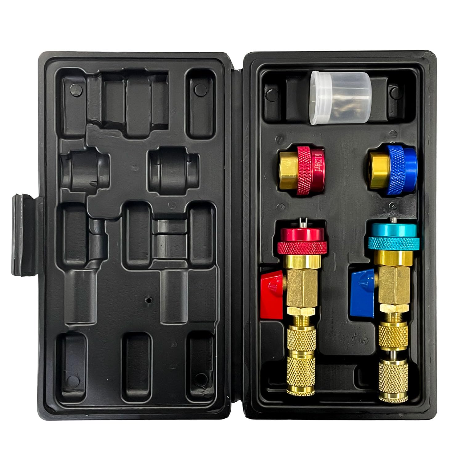 Sutekus Automotive AC Valve Core Tool R134A R1234YF Valve Core Remover and Installer Tool Set for Standard and JRA Valve Core Couplers Repair Tools