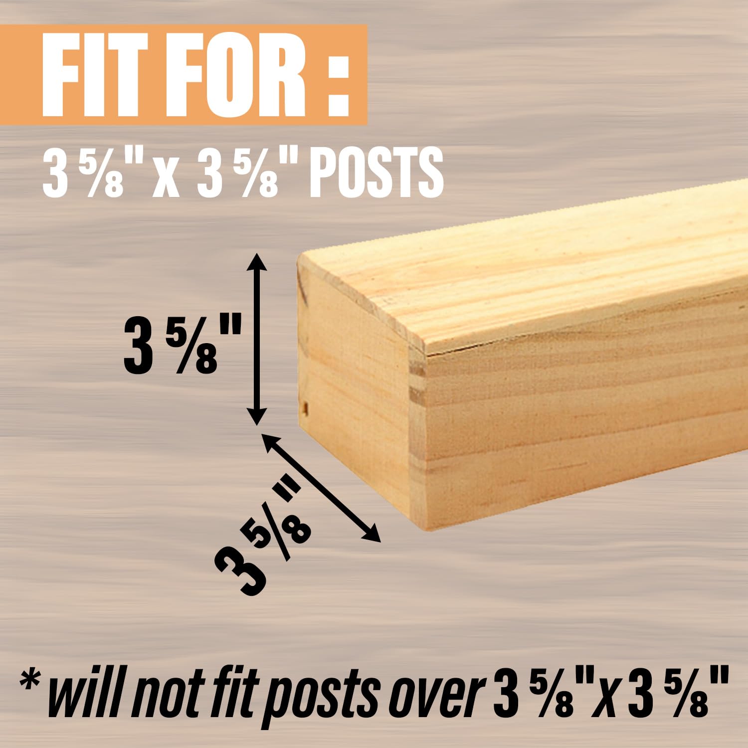Sutekus Post Caps 4x4 inches Durable Plastic Fence Post Cap with Free Screws 24-Pack Post Covers 3 5/8" Fence Post Caps, Black