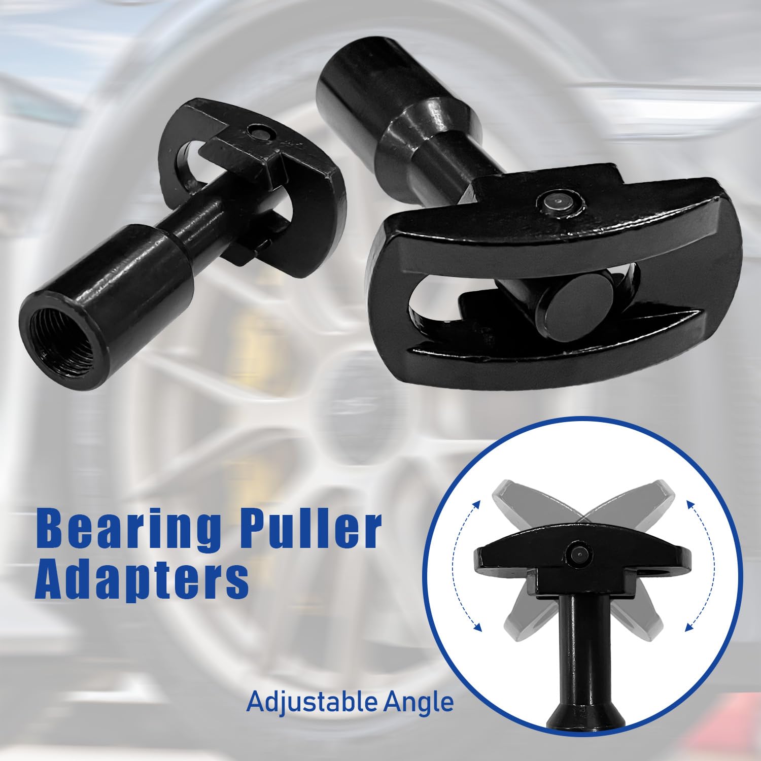 Sutekus Rear Axle Bearing Puller Tool and Slide Hammer Kit Removing Axle Seals and Bearings with 1" to 2-7/8" ID, 8PCS Vehicle Repair Kit