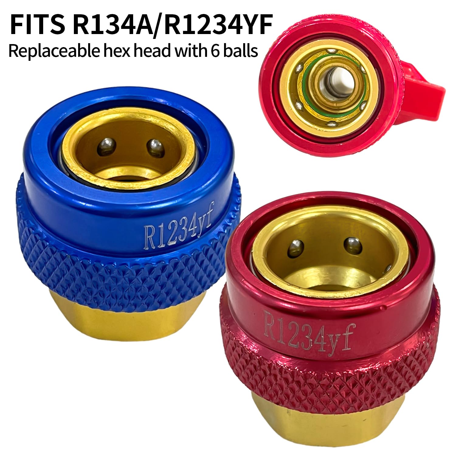Sutekus Automotive AC Valve Core Tool R134A R1234YF Valve Core Remover and Installer Tool Set for Standard and JRA Valve Core Couplers Repair Tools