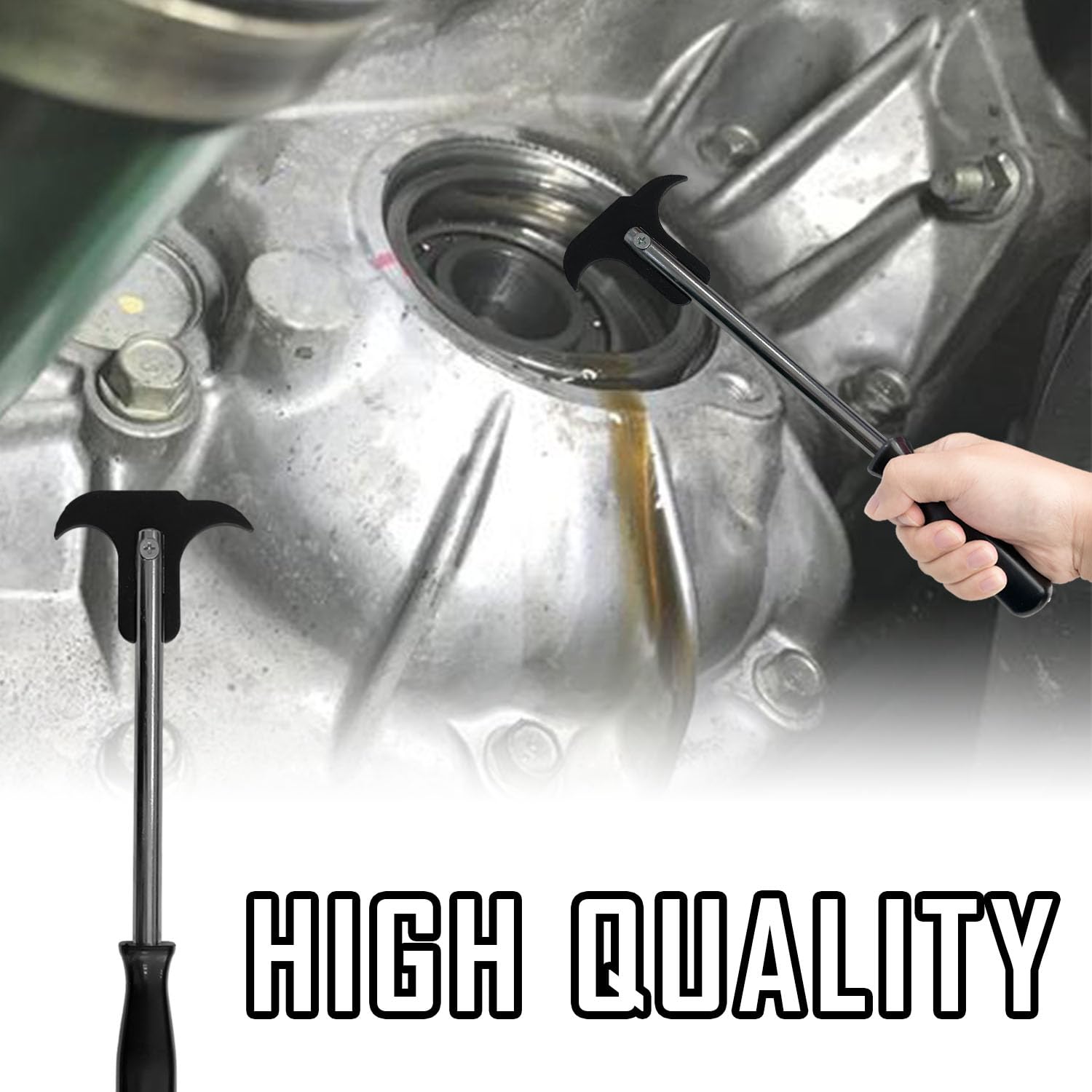 Sutekus Seal Puller with Dual Hook Tips Oil and Grease Seal Puller O-Ring Remover for Removing Oil and Grease Seals for Cars SUVs Light Trucks, 2Pack