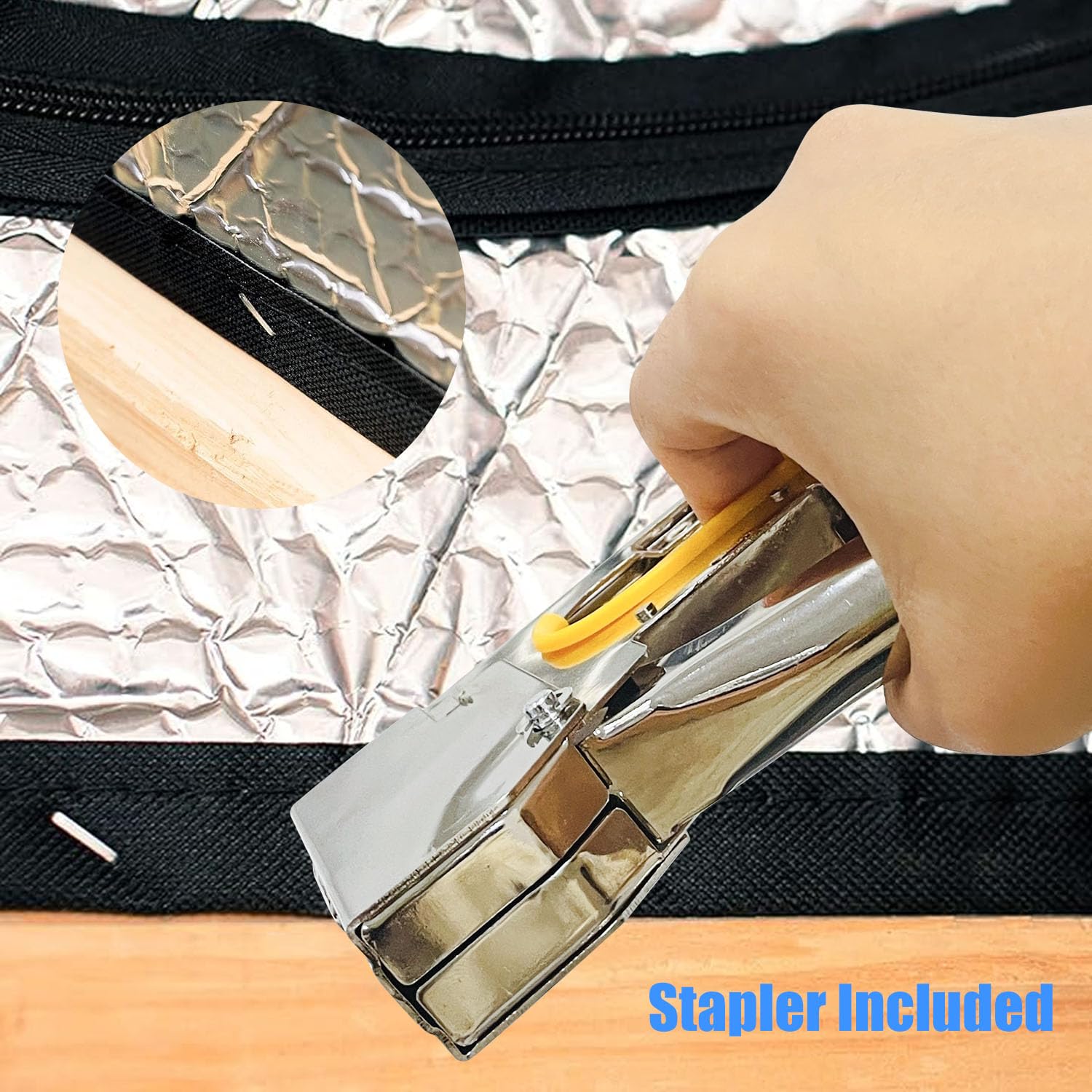 Sutekus Attic Stairway Insulation Cover with Zipper 25" x 54" x 11" Energy Saving Attic Insulation Pull Down Tent with Installation Tool