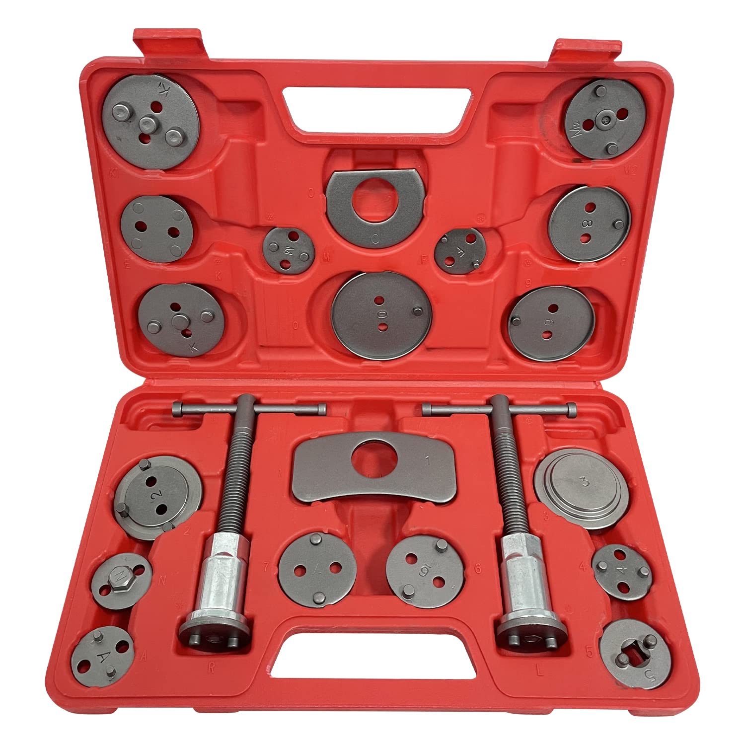 Sutekus Brake Caliper Compression Tool Kit Disc Brake Piston Caliper Compressor Wind Back Rewind Tool for Automotive Brake Pad Replacement
