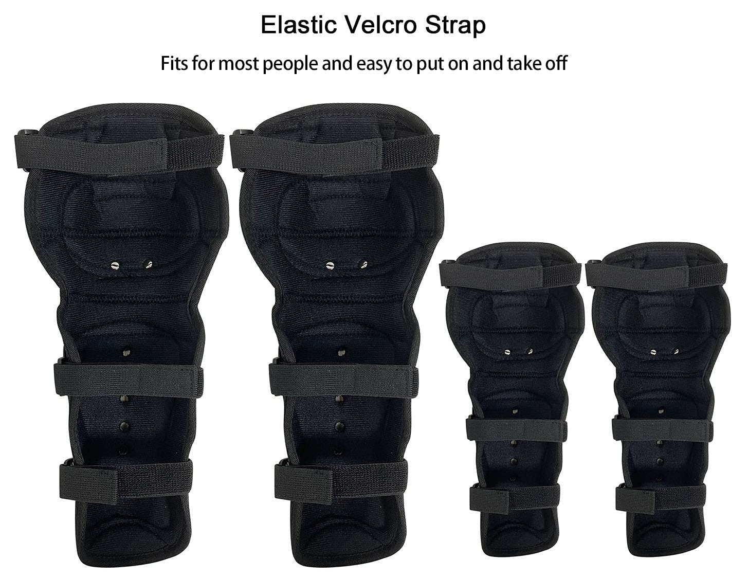 Sutekus Knee Pads Elbow Pads Stainless Steel Motorcycle Elbow Knee Shin Guards Protector For Motorcycle Cycling Mountain Biking 4PCS