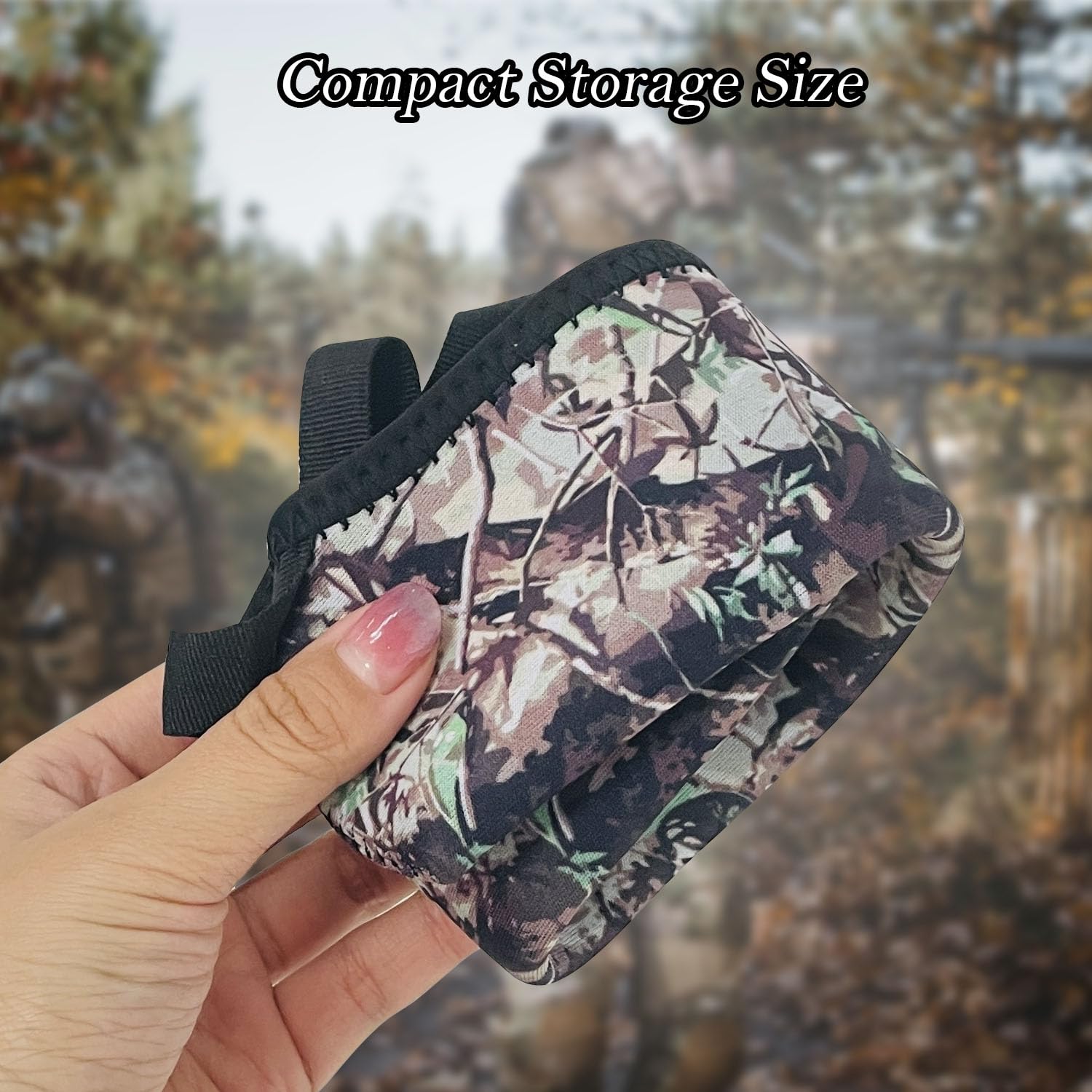 Sutekus Scope Covers Neoprene Optics Lens Cover 12" Waterproof Protective Bag for Outdoor Hunting Scope Accessories, 4-Pack Leaf
