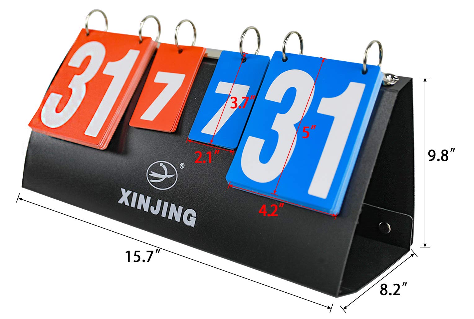 Sutekus Fashing Sports Badminton Scorecard Multi-Functional Practical Scoreboard Flipper Flips Counter Board