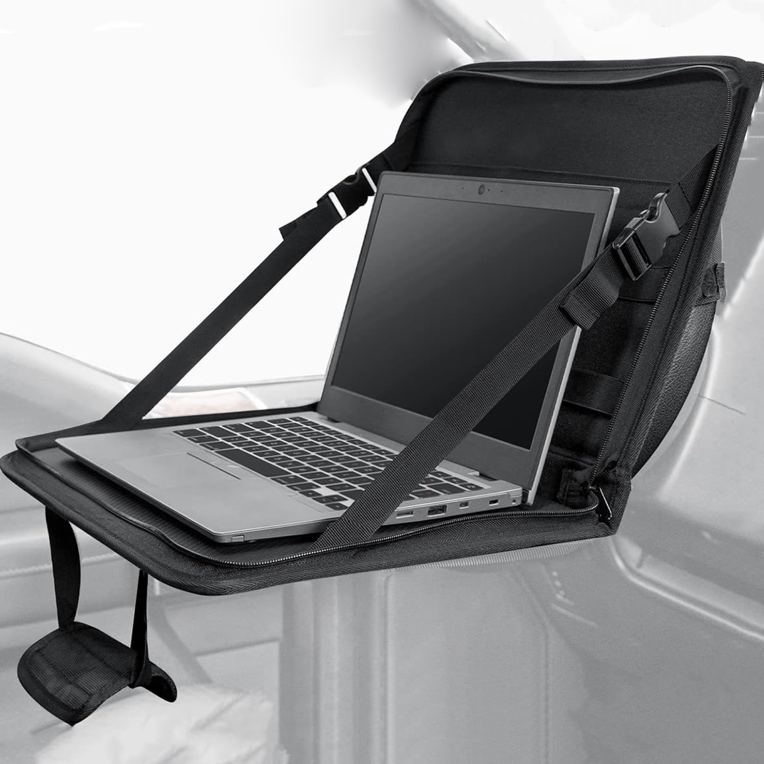 Sutekus Multifunctional Steering Wheel Eating Tray Portable Car Table Back Seat Laptop Desk Laptop Bag Steering Wheel Desk for Car Trucks