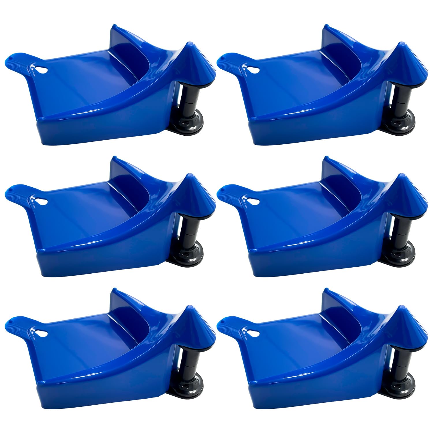 Sutekus 6Pack Car Hose Guides Hose Wire Cable Guide Tire Hose Roller Car Washing Tool Prevents Washer Hose Stuck Under The Tires, Blue