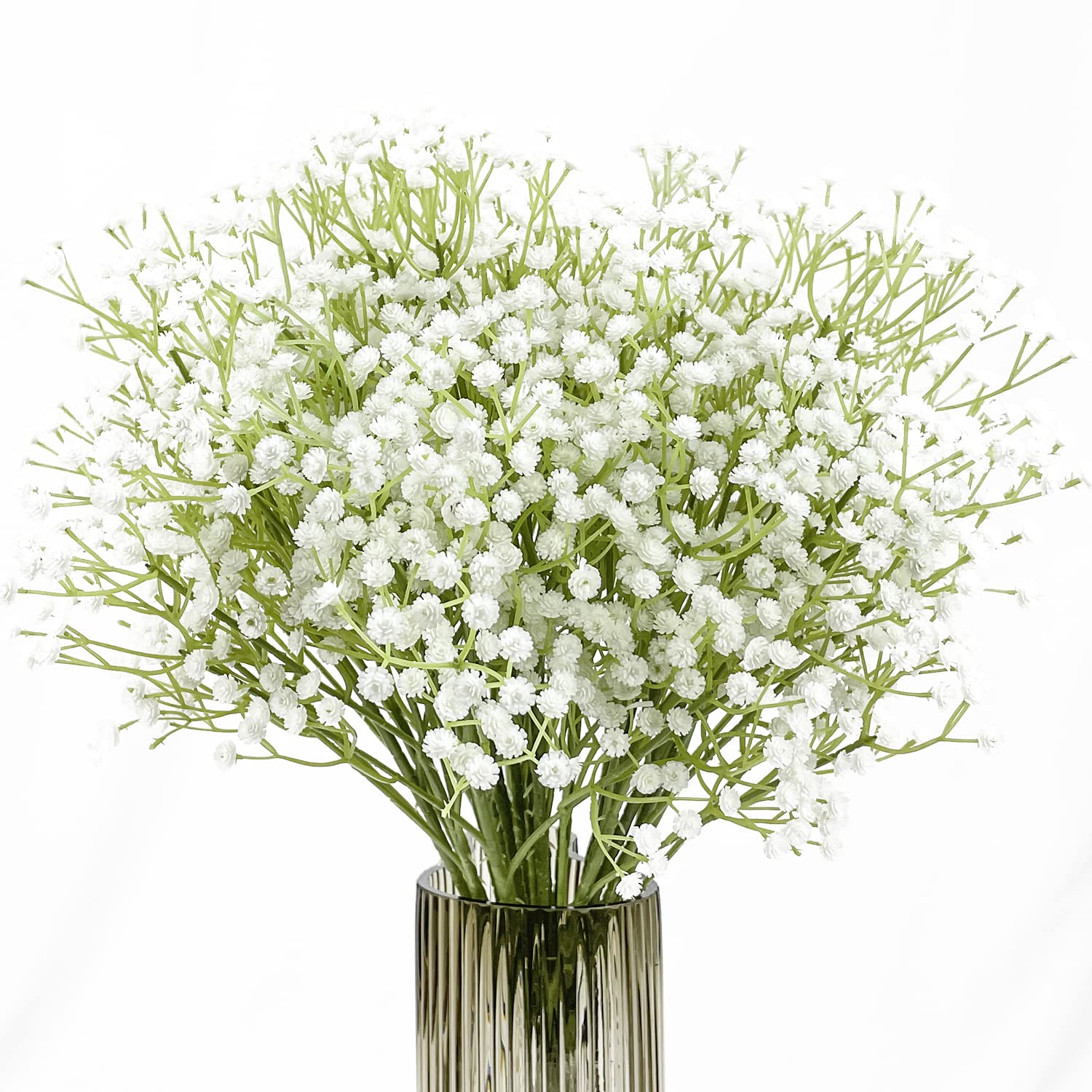 Sutekus Artificial Babys Breath Flowers Gypsophila Bouquets Flowers Bouquets 12PCS Faux Flower Stems for Weddings Party Home Decoration