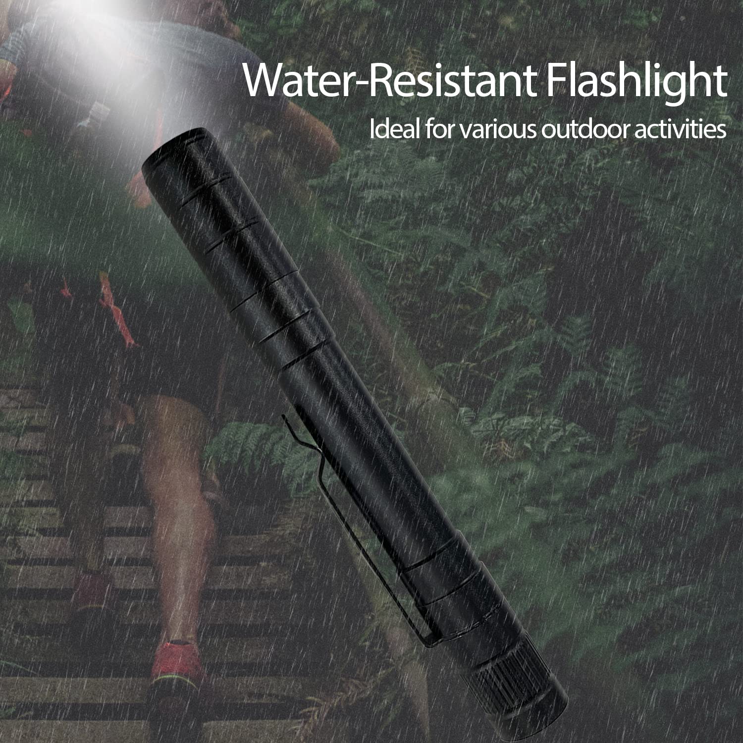Sutekus UV Flashlight with Clip Multi-Function LED Pocket Pen Light Blacklight Detector for Cash Detector Camping, Pet Stain Detection