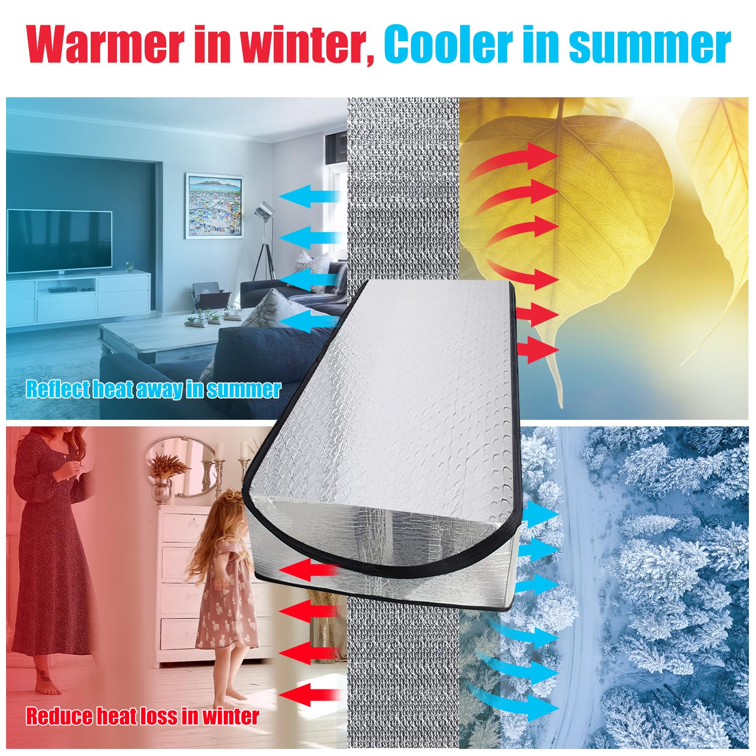 Sutekus Attic Stairway Insulation Cover with Zipper 25" x 54" x 11" Energy Saving Attic Insulation Pull Down Tent with Installation Tool