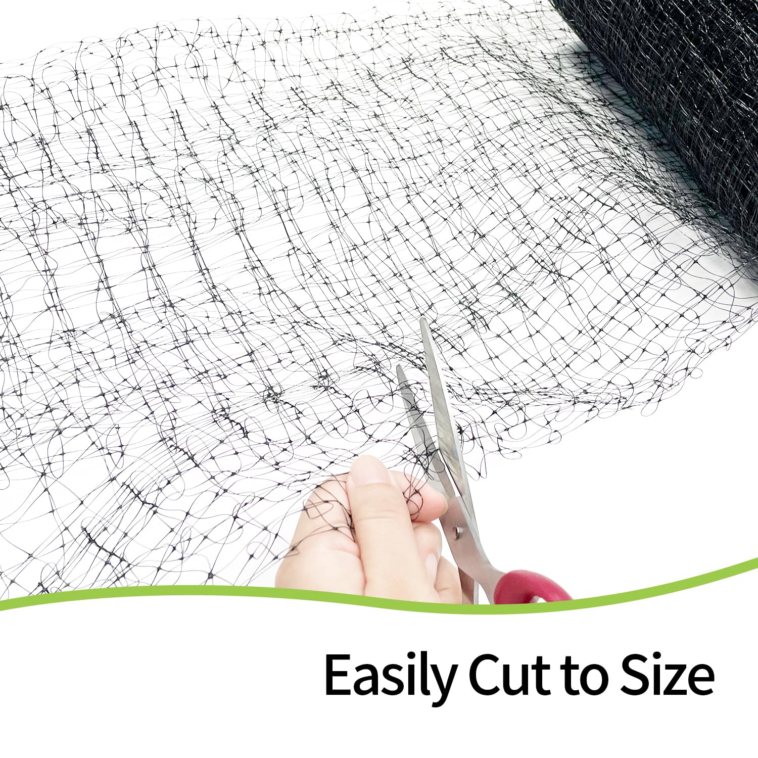Sutekus Garden Bird Netting 7 x 100 Feet Deer Fence Netting with Cable Ties & Fixing Nails Reusable Protective Garden Netting for Vegetables Fruit Trees Plants