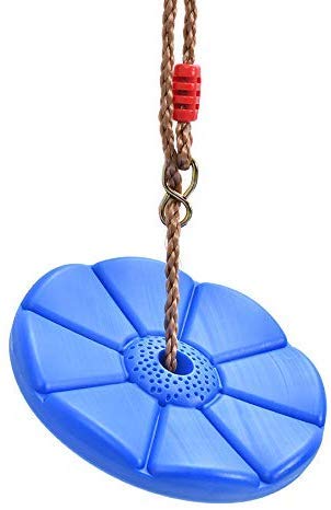 Sutekus Disc Swing Daisy Disc Swing Monkey Swing Rope Plastic Tree Swing