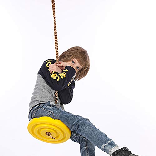 Sutekus Disc Swing Daisy Disc Swing Monkey Swing Rope Plastic Tree Swing