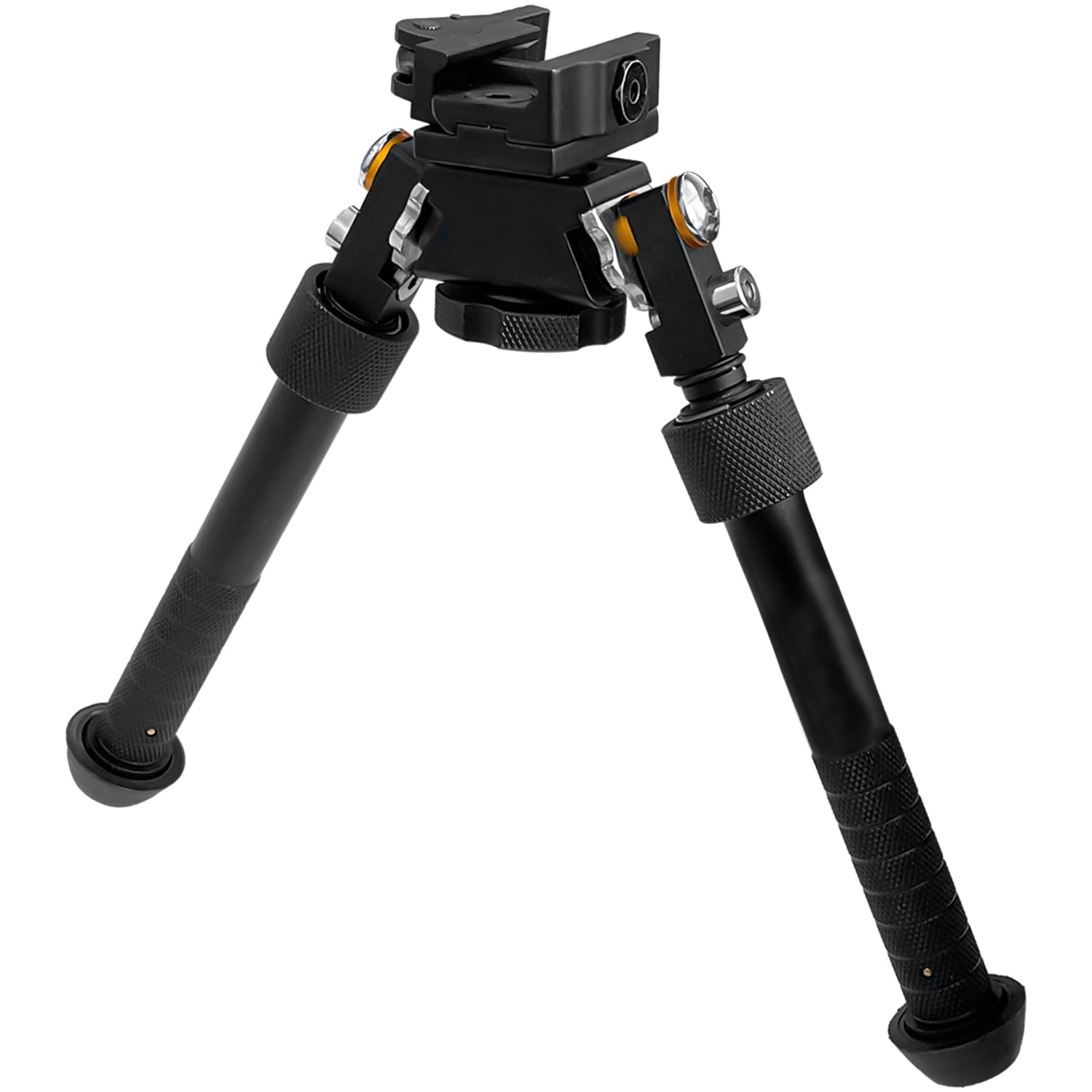 Sutekus Adjustable Bipod with Quick Detach Lever, Swivel Tiltable Quick Release Bipod for Hunting and Outdoor, Black
