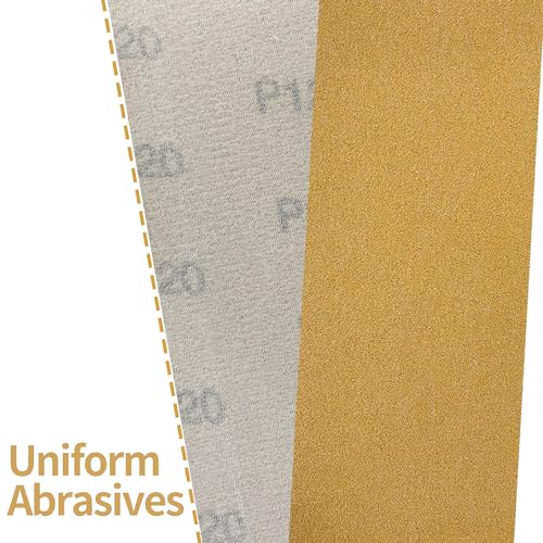 Sutekus 80 Grit Gold Longboard Continuous Sandpaper Roll with Hook & Loop Backing 2-3/4