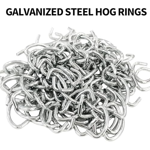 Sutekus Hog Ring Pliers Assortment Kit including 360Pcs 3/4