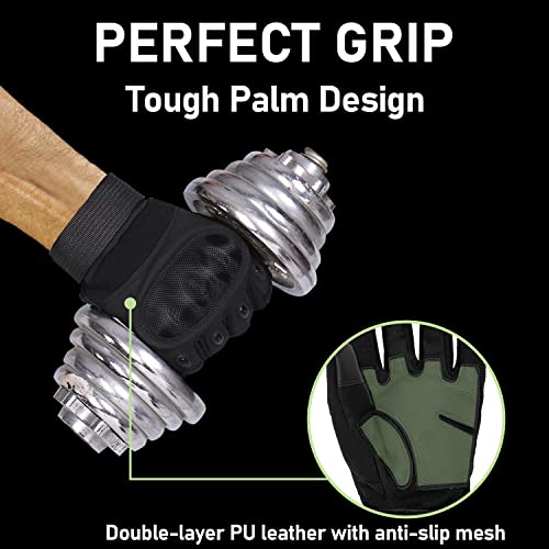 Sutekus Tactical Gloves Hard Knuckle Gloves with Touchscreen Fingers Hand Gear for Hiking, Camping, Hunting, Combat, Shooting, Cycling, Motorcycle